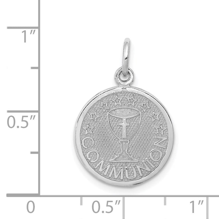 Million Charms 14K White Gold Themed Communion Charm