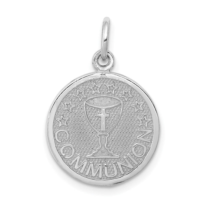 Million Charms 14K White Gold Themed Communion Charm