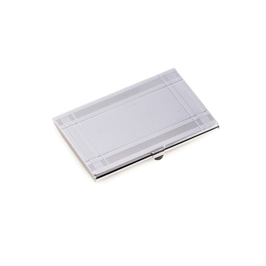 Occasion Gallery Silver Color Silver Plated Business Card Case. 3.85 L x 2.5 W x 0.15 H in.