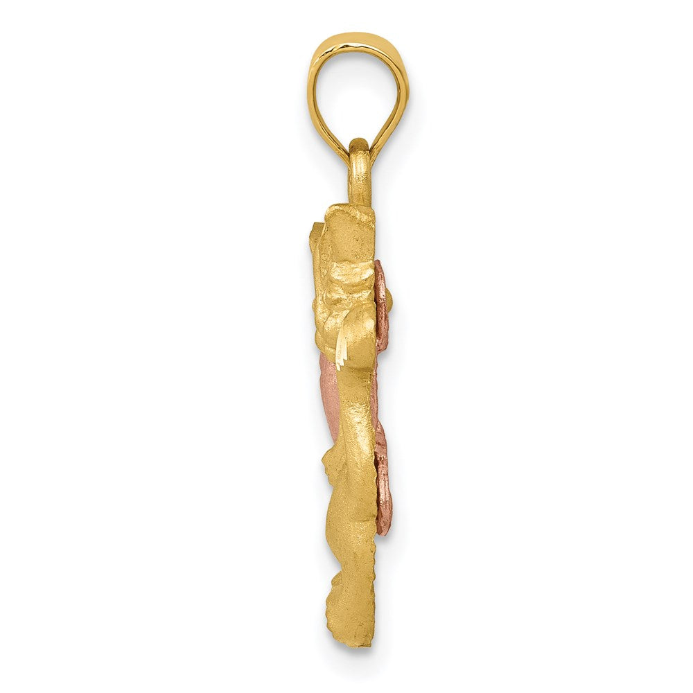 Million Charms 14K Two-Tone Cat Charm