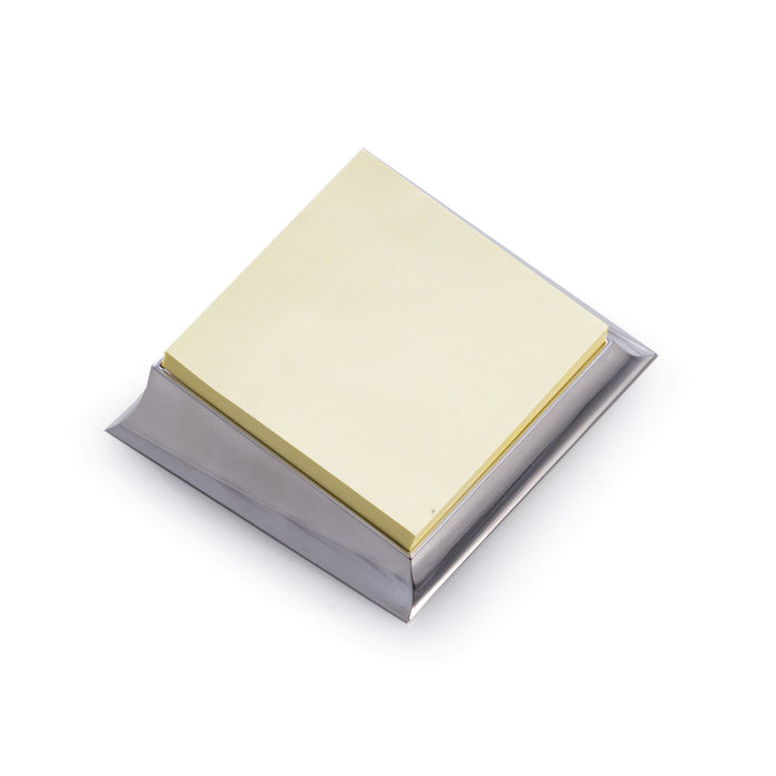 Occasion Gallery Silver Color Silver Plated Sticky Note Holder. 4 L x 3.75 W x 1.25 H in.