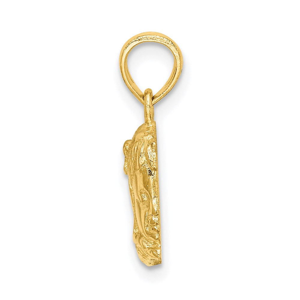 Million Charms 14K Yellow Gold Themed Girl Head Charm