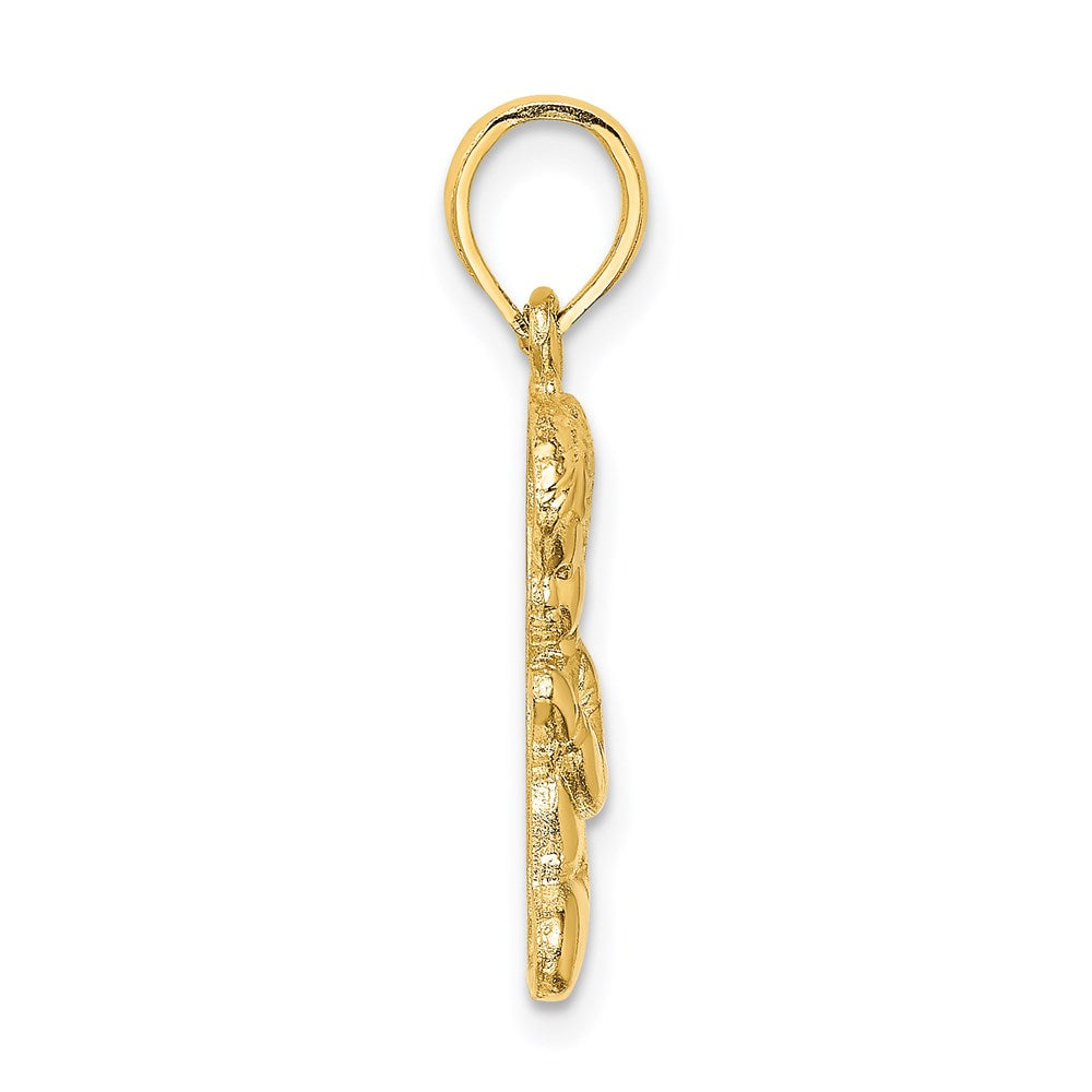 Million Charms 14K Yellow Gold Themed Praying Boy Charm