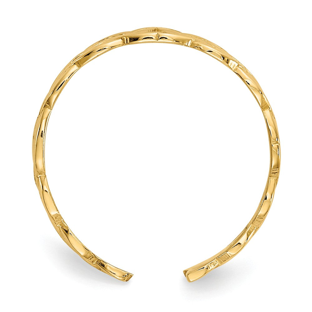 14k Yellow Gold Celtic Knot Toe Ring