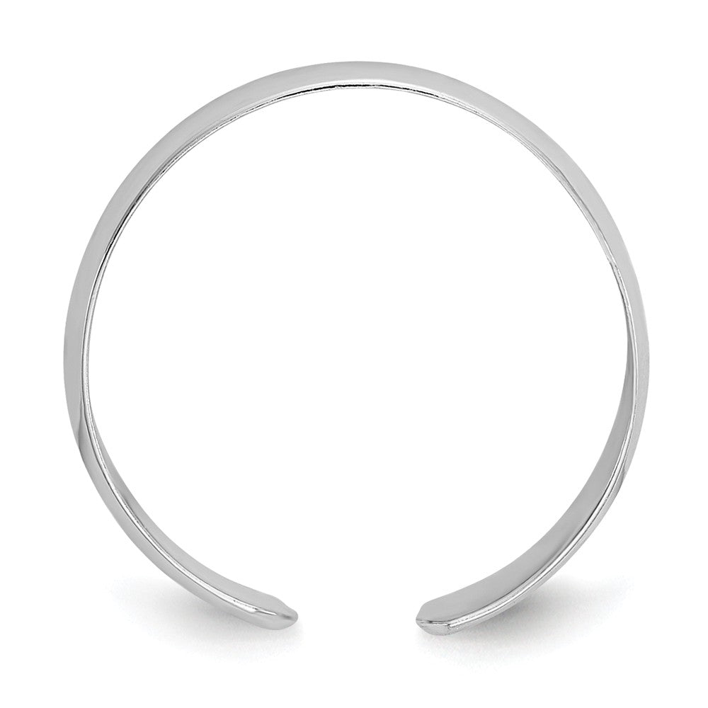 14k White Gold Toe Ring