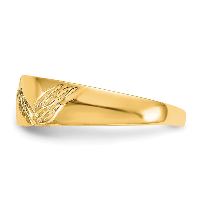 14k Yellow Gold Fancy Toe Ring