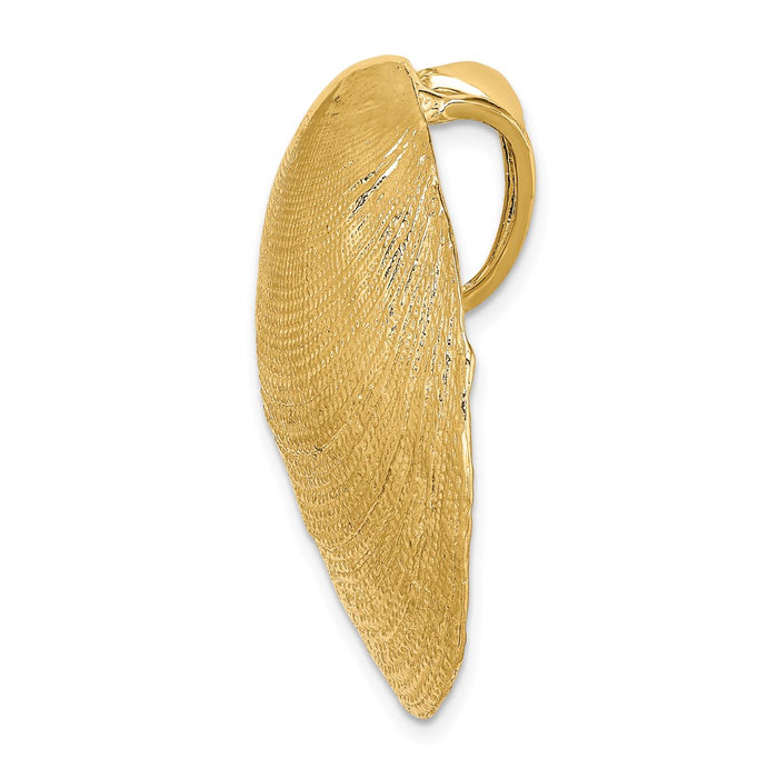 Million Charms 14K Yellow Gold Themed Clam Shell Slide