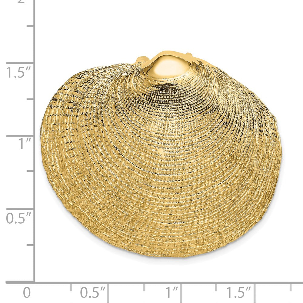 Million Charms 14K Yellow Gold Themed Clam Shell Slide
