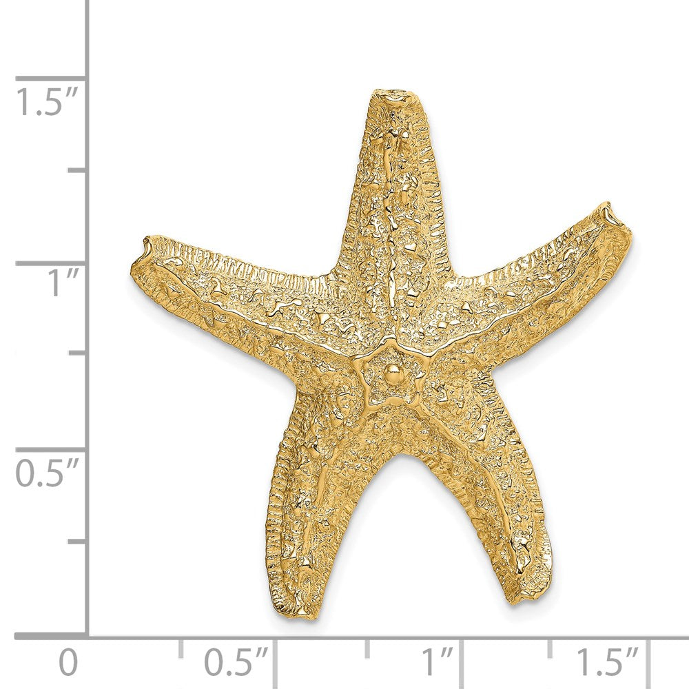 Million Charms 14K Yellow Gold Themed Nautical Starfish Slide