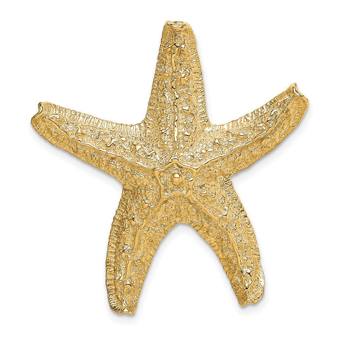 Million Charms 14K Yellow Gold Themed Nautical Starfish Slide