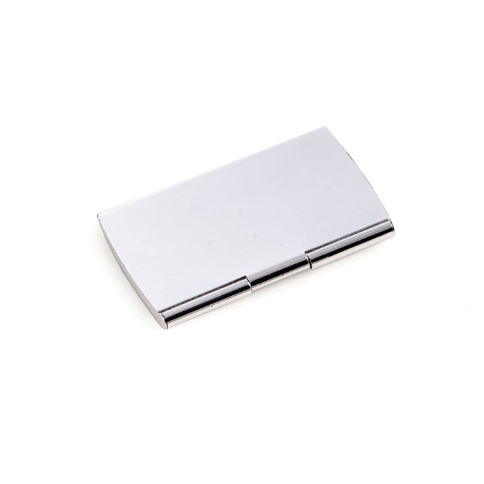 Occasion Gallery Silver Color Silver Plated Business Card Case with Smooth Finish. 4 L x 2.5 W x 0.25 H in.