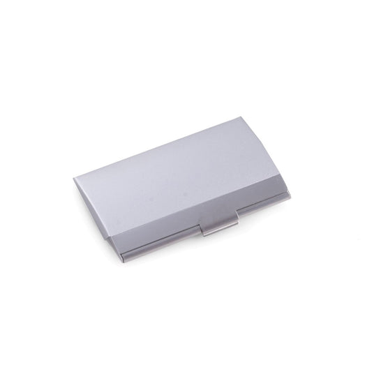 Occasion Gallery Silver Color Stainless Steel Business Card Case with Brushed Finish. 3.75 L x 2.5 W x 0.5 H in.