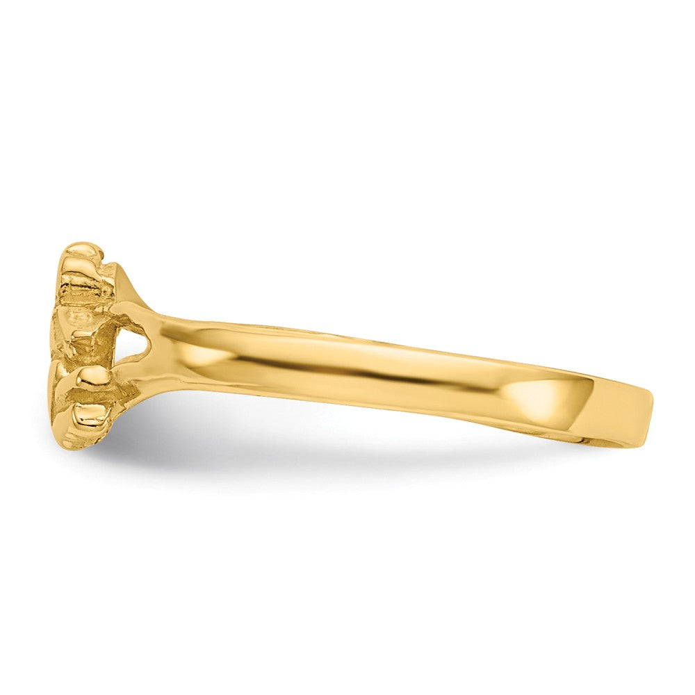 14k Yellow Gold Angel Baby Ring, Size: 2