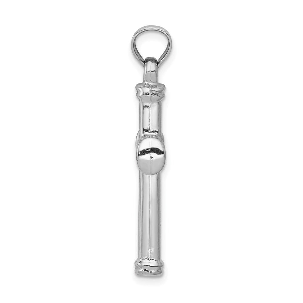Million Charms 14K White Gold Themed Hollow Relgious Cross Pendant