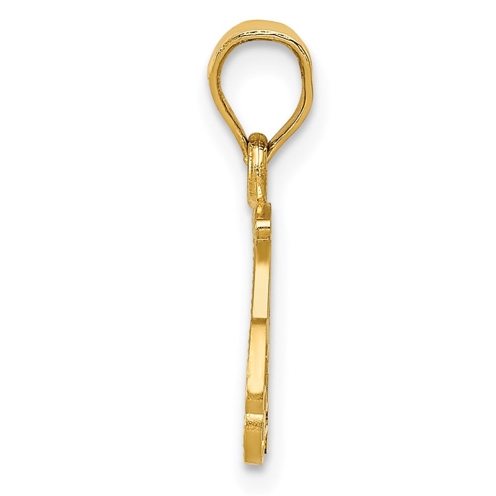 Million Charms 14K Yellow Gold Themed Sports Golf Cart Charm