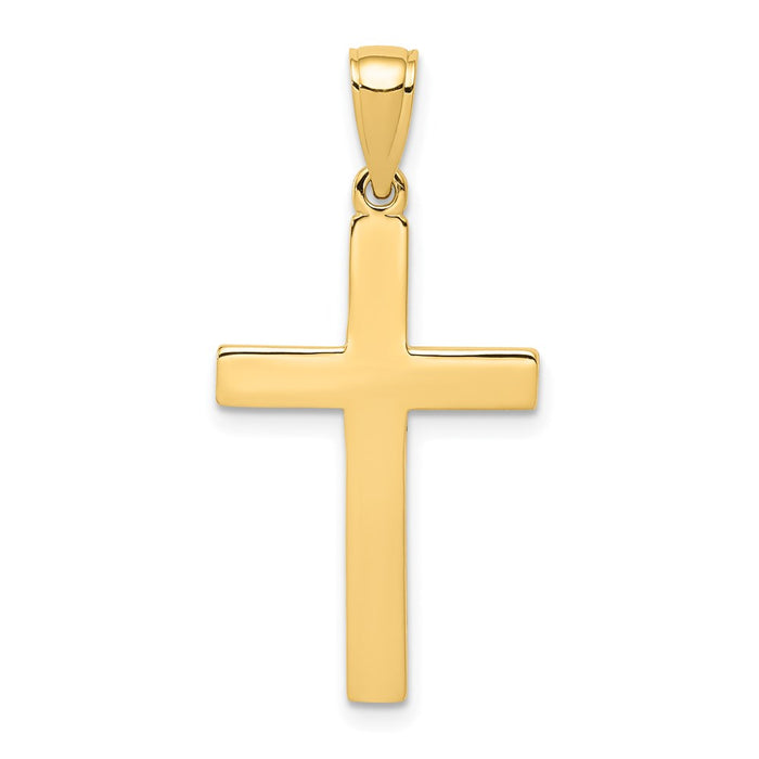 Million Charms 14K Yellow Gold Themed Relgious Cross Pendant