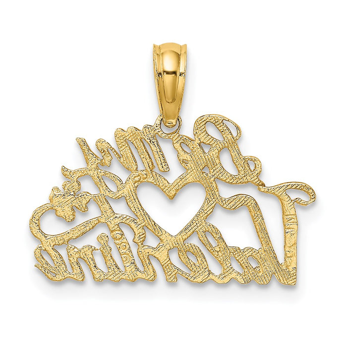 Million Charms 14K Yellow Gold Themed Be My Valentine Charm