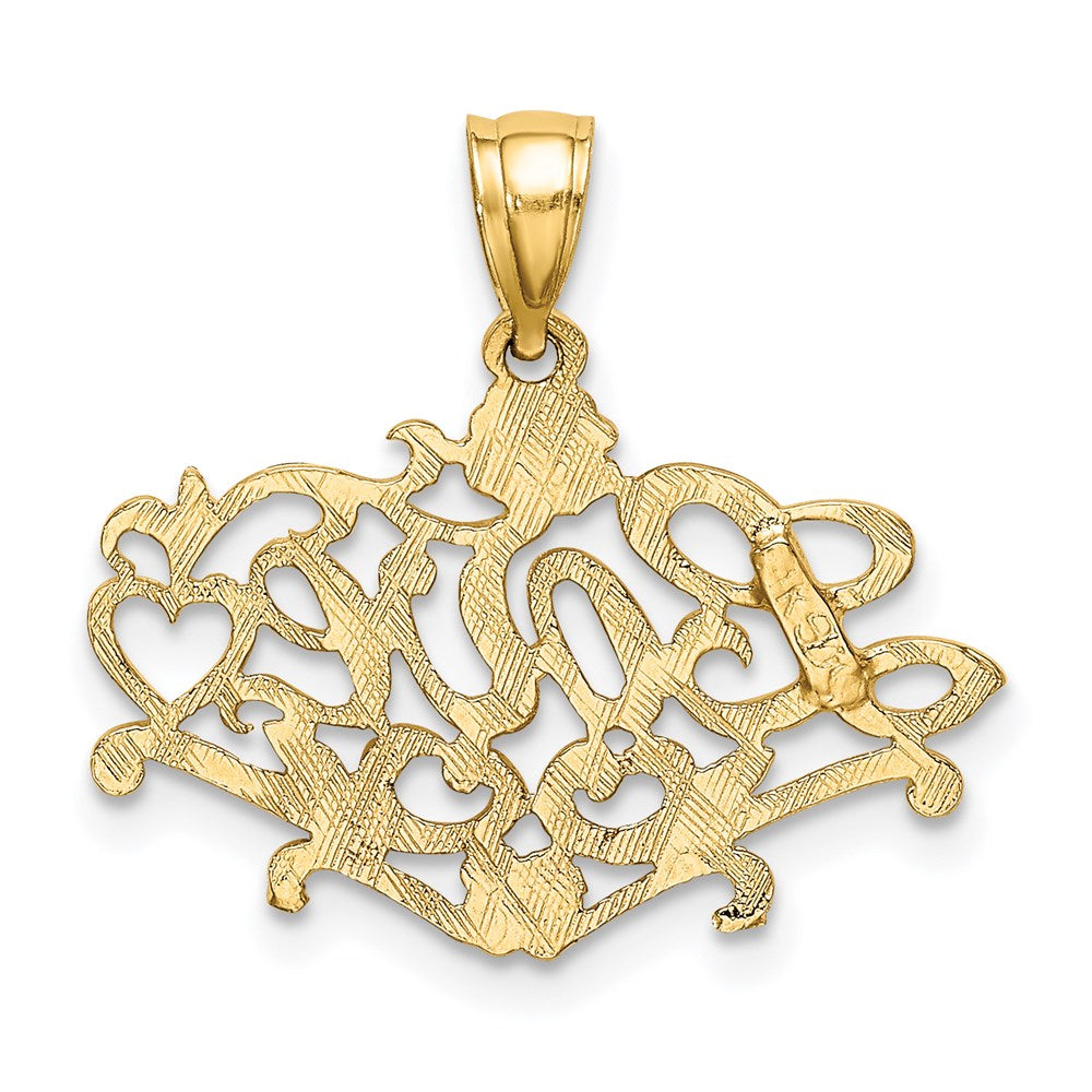 Million Charms 14K Yellow Gold Themed Love With Heart Charm