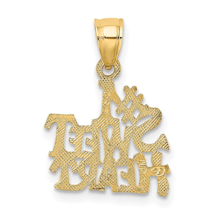 Million Charms 14K Yellow Gold Themed #1 Sweet Heart Charm