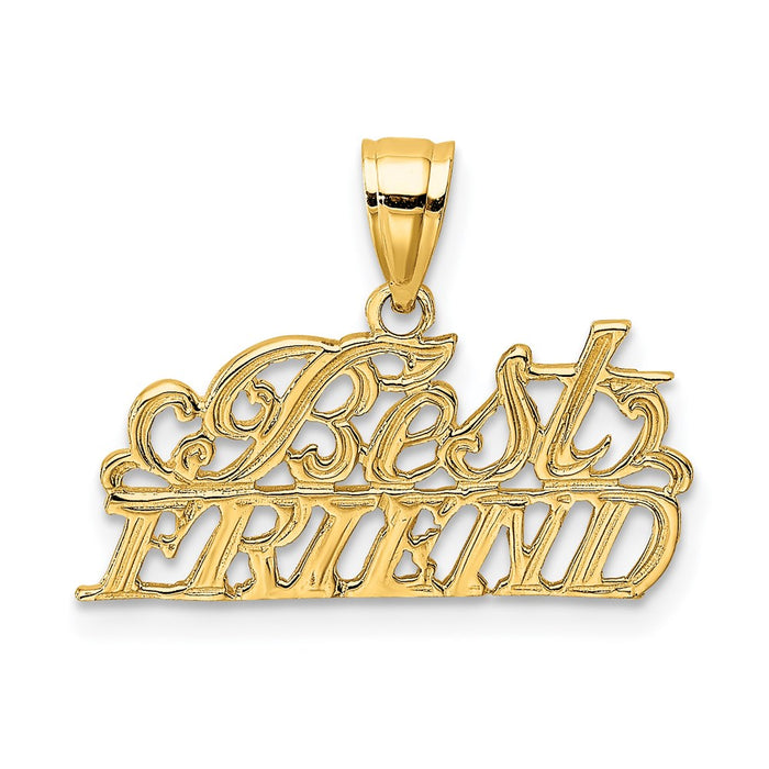 Million Charms 14K Yellow Gold Themed Best Friend Charm