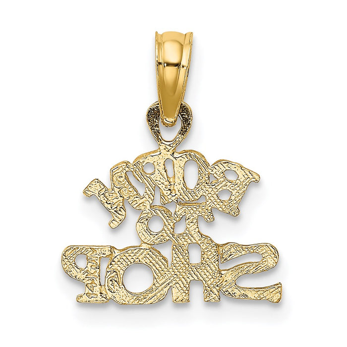 Million Charms 14K Yellow Gold Themed Born To Shop Charm