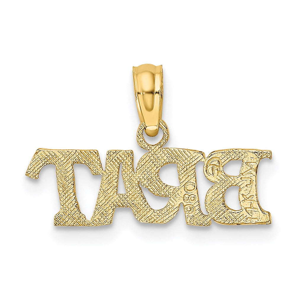 Million Charms 14K Yellow Gold Themed Polished Brat Charm