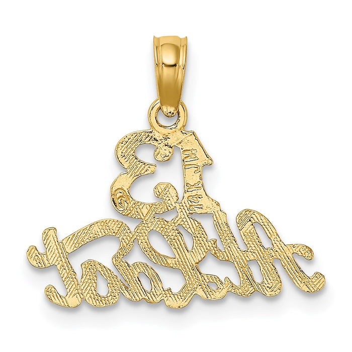 Million Charms 14K Yellow Gold Themed 13 At Last Charm