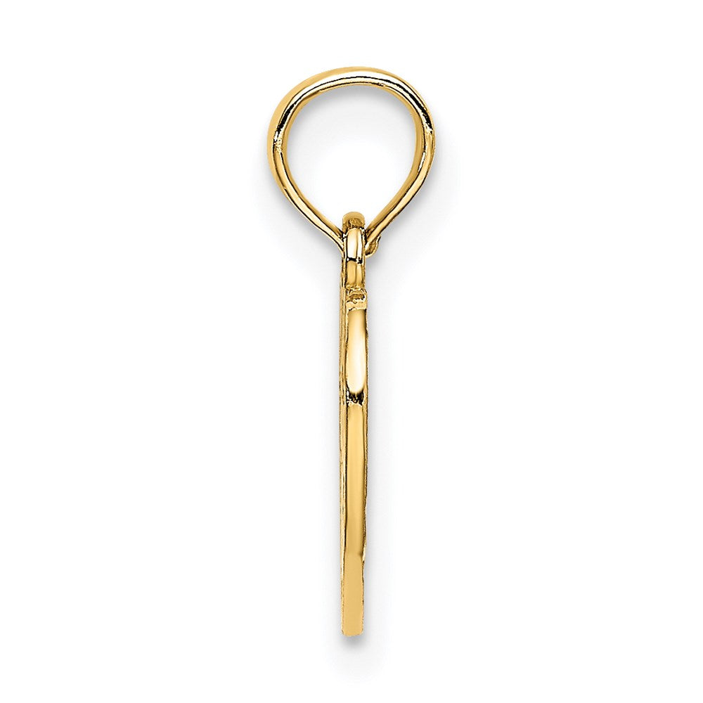 Million Charms 14K Yellow Gold Themed Sweet 16 Birthday In Heart Charm