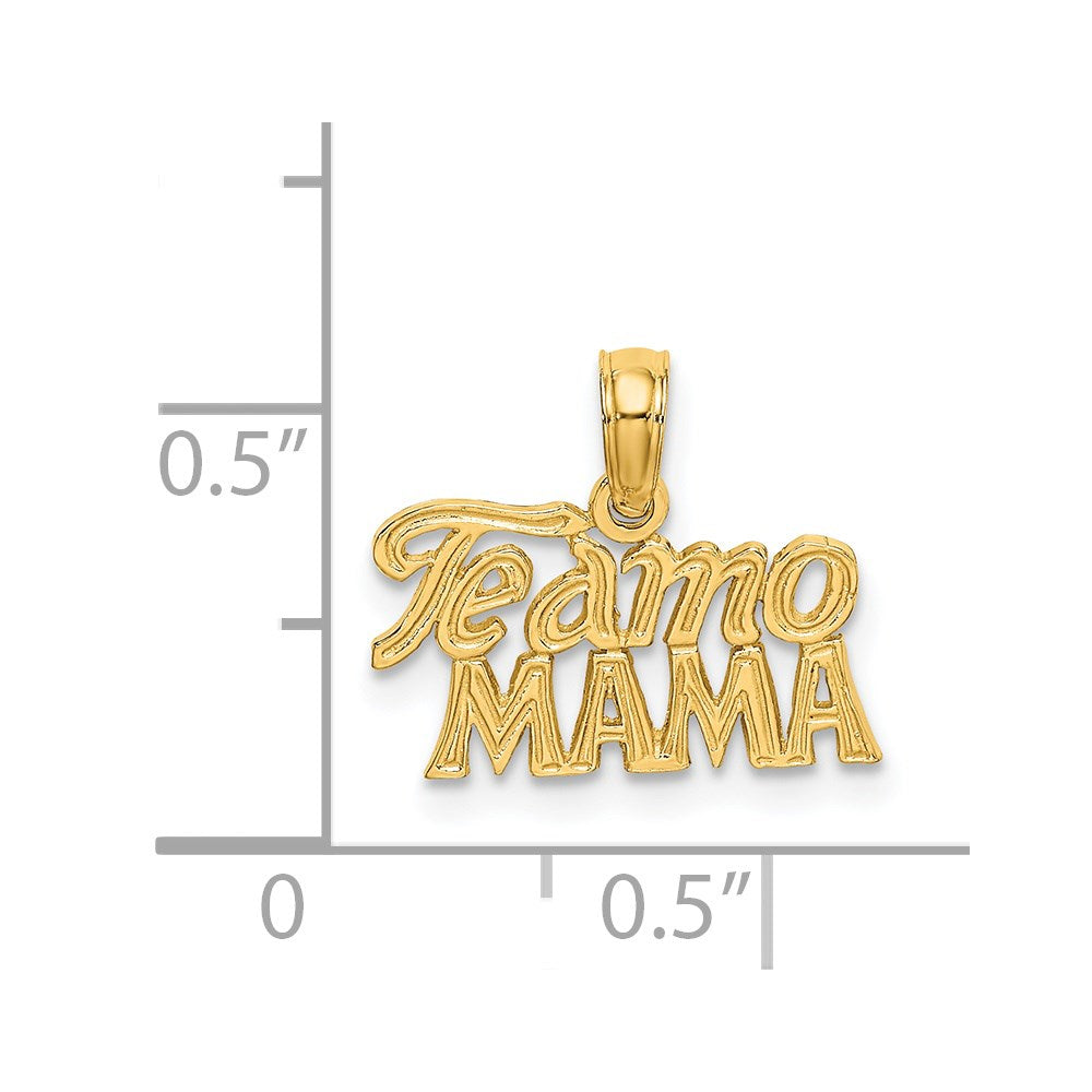 Million Charms 14K Yellow Gold Themed Teamo Mama Charm
