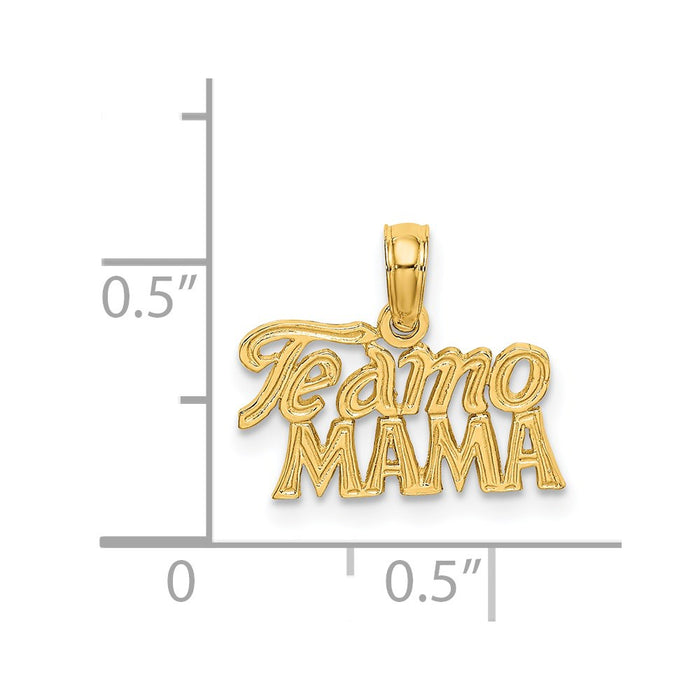 Million Charms 14K Yellow Gold Themed Teamo Mama Charm