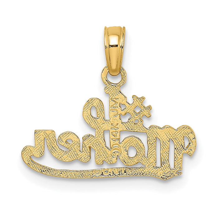 Million Charms 14K Yellow Gold Themed #1 Mother Charm