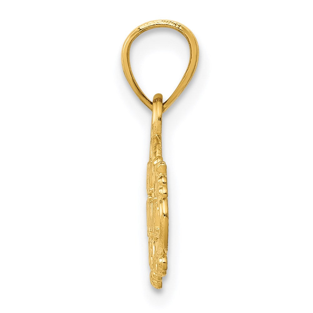 Million Charms 14K Yellow Gold Themed Best Grandma Pendant
