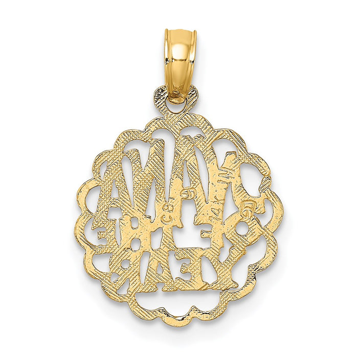 Million Charms 14K Yellow Gold Themed Nana Of The Year Charm