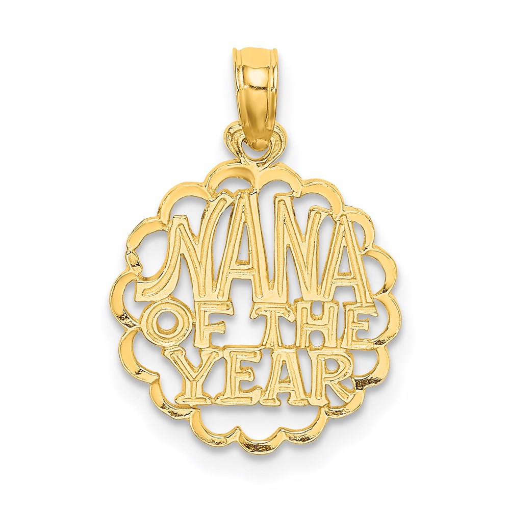 Million Charms 14K Yellow Gold Themed Nana Of The Year Charm