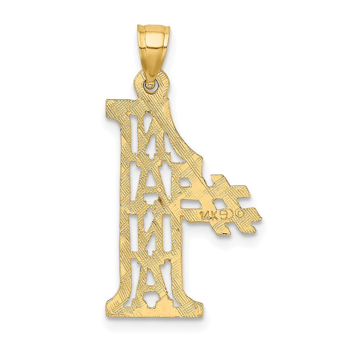 Million Charms 14K Yellow Gold Themed #1 Nana Charm