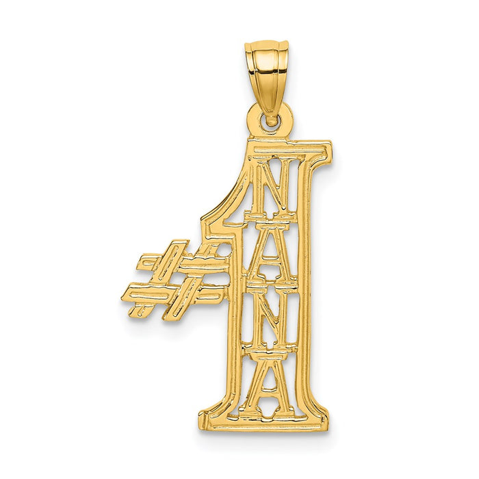 Million Charms 14K Yellow Gold Themed #1 Nana Charm