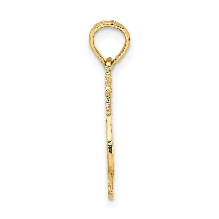 Million Charms 14K Yellow Gold Themed #1 Wife Charm