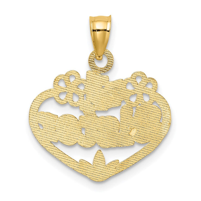 Million Charms 14K Yellow Gold Themed #1 Sister In Heart Charm
