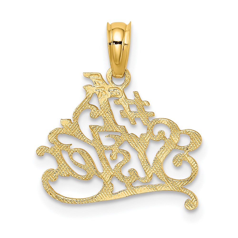 Million Charms 14K Yellow Gold Themed #1 Sister Charm