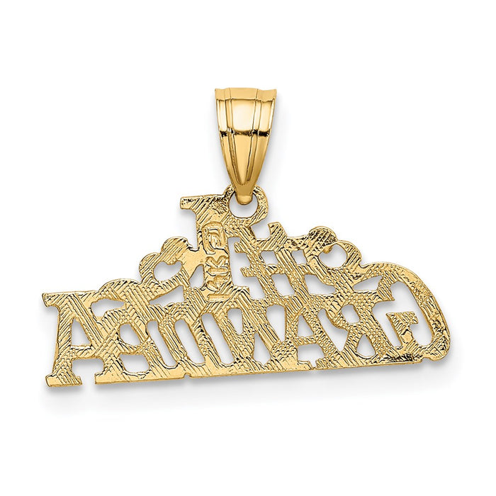 Million Charms 14K Yellow Gold Themed #1 Grandpa Charm