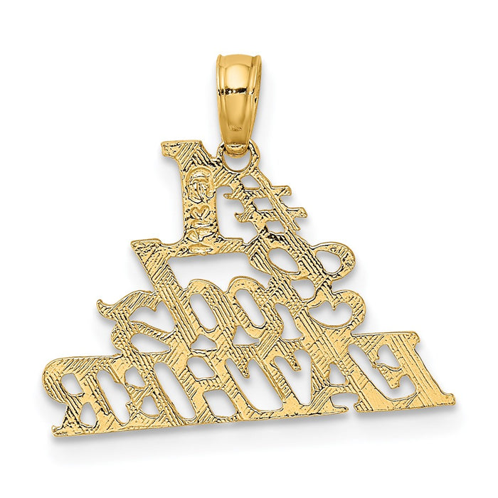 Million Charms 14K Yellow Gold Themed #1 Godfather Charm