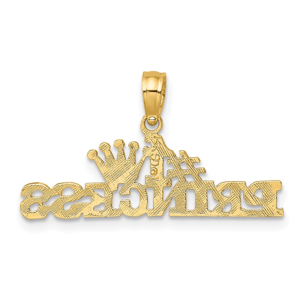 Million Charms 14K Yellow Gold Themed #1 Princess Charm