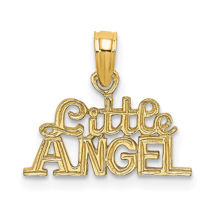 Million Charms 14K Yellow Gold Themed Little Angel Charm