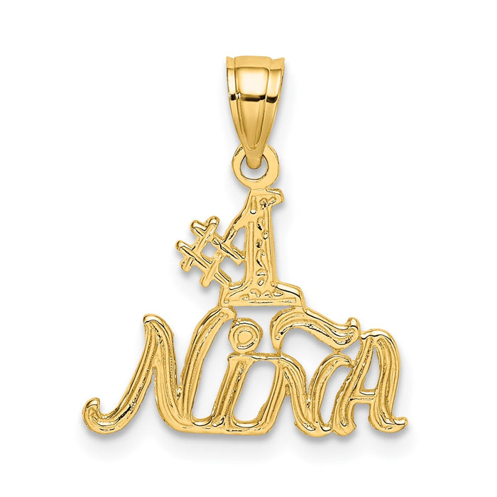 Million Charms 14K Yellow Gold Themed #1 Nina Charm