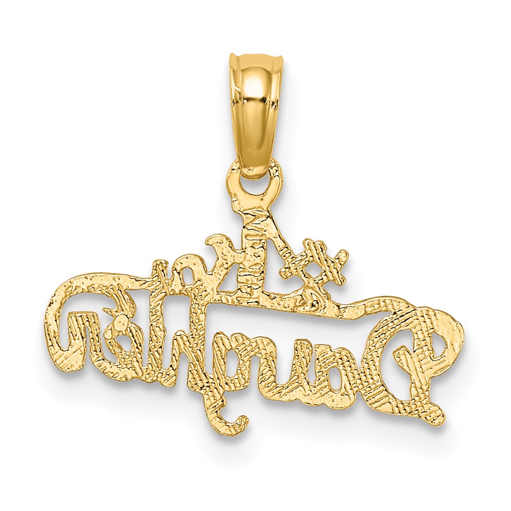 Million Charms 14K Yellow Gold Themed #1 Daughter Charm