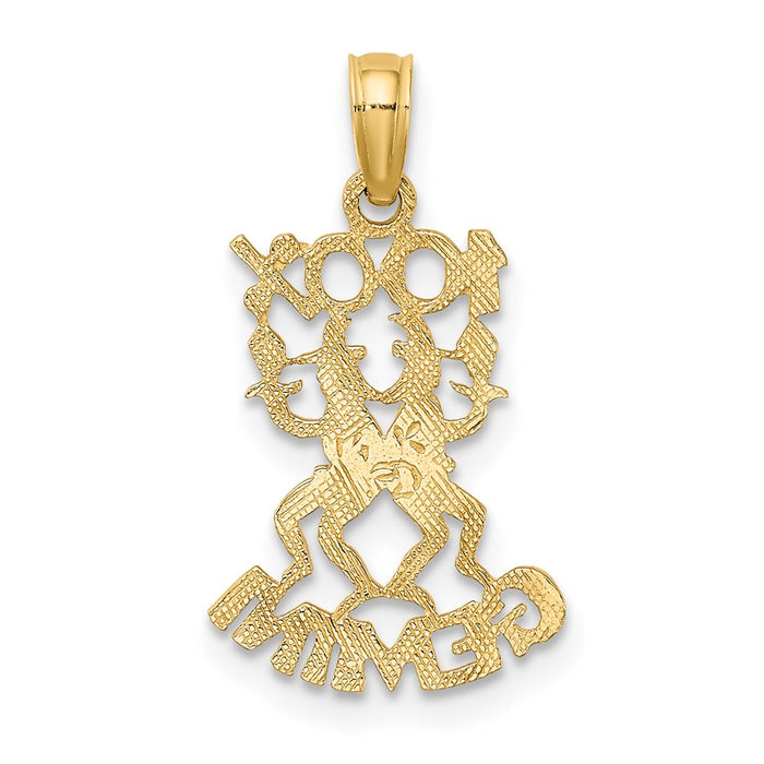 Million Charms 14K Yellow Gold Themed 100% Gemini Charm