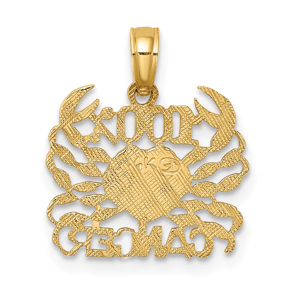 Million Charms 14K Yellow Gold Themed 100% Cancer Charm