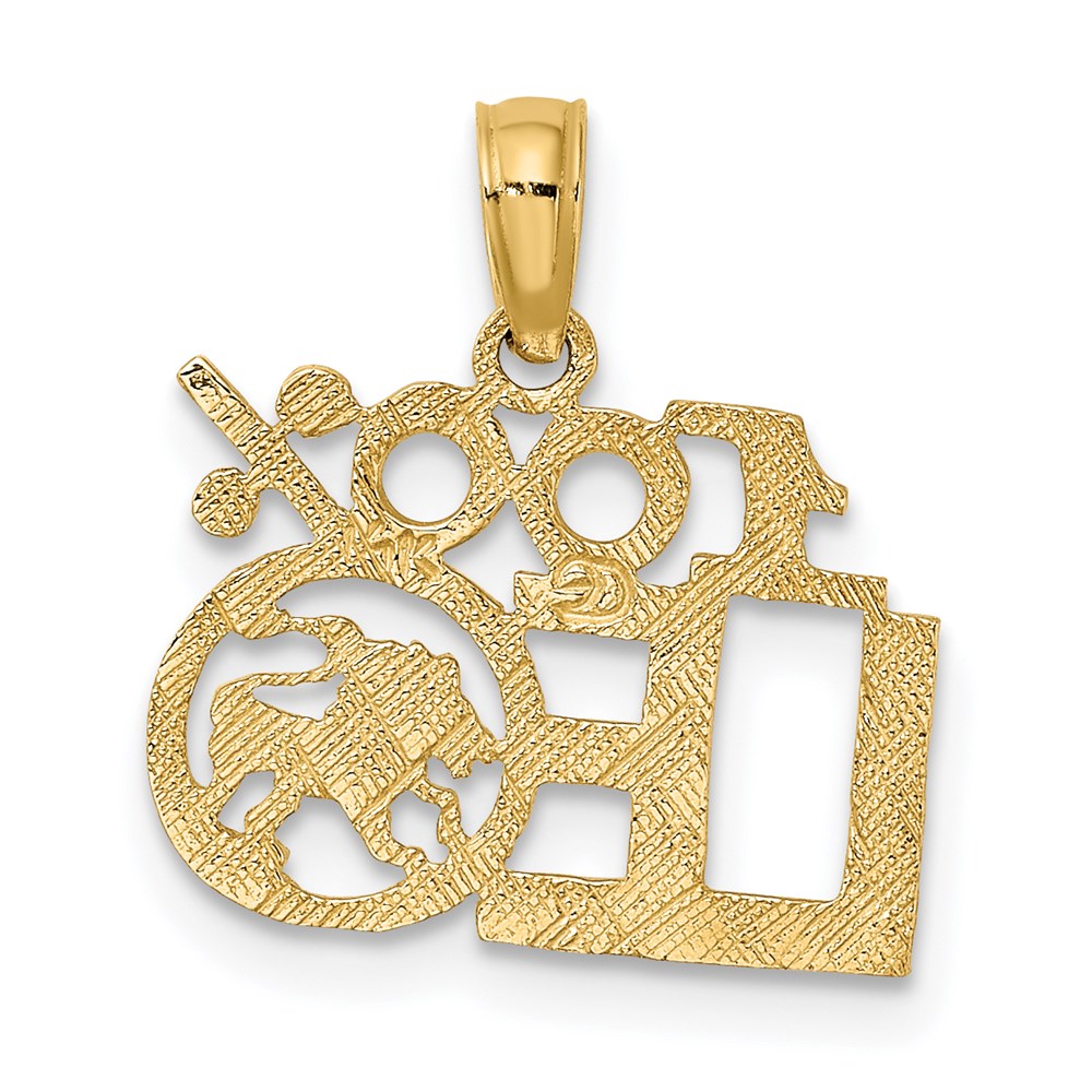 Million Charms 14K Yellow Gold Themed 100% Leo Charm