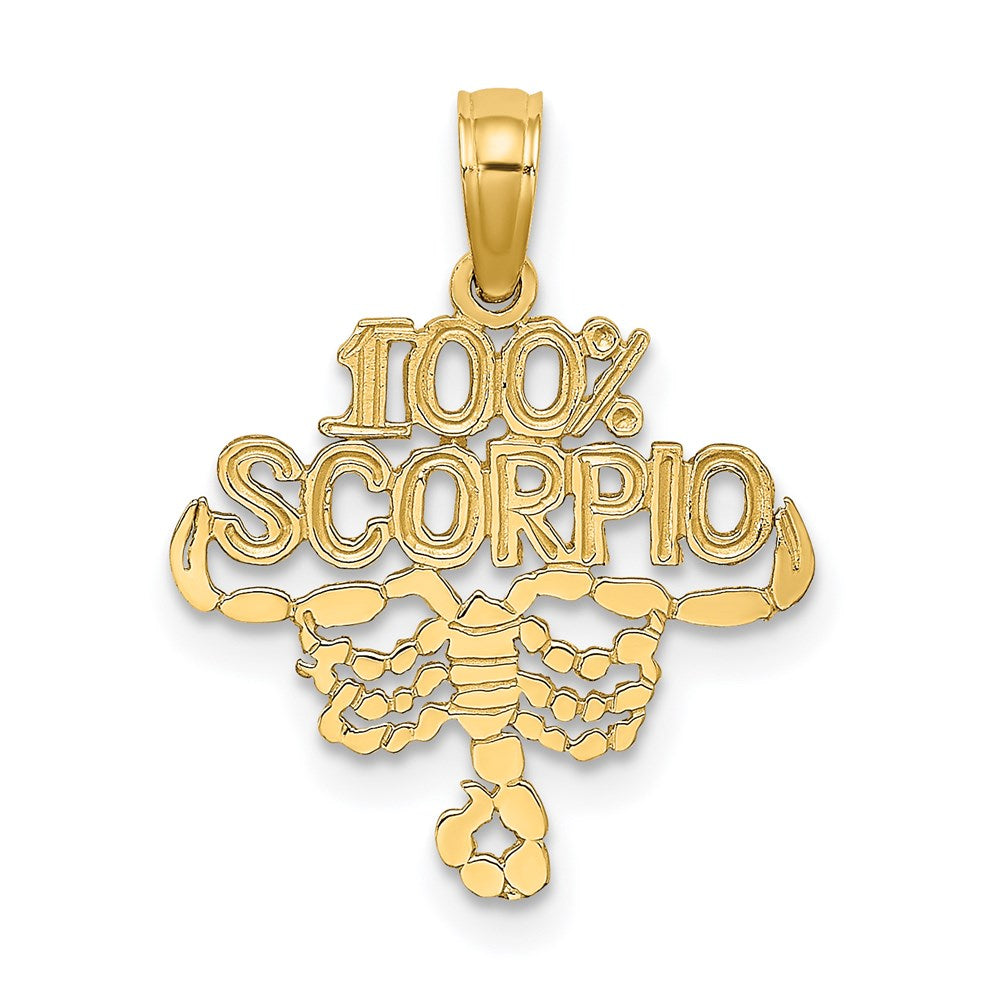 Million Charms 14K Yellow Gold Themed 100% Scorpio Charm