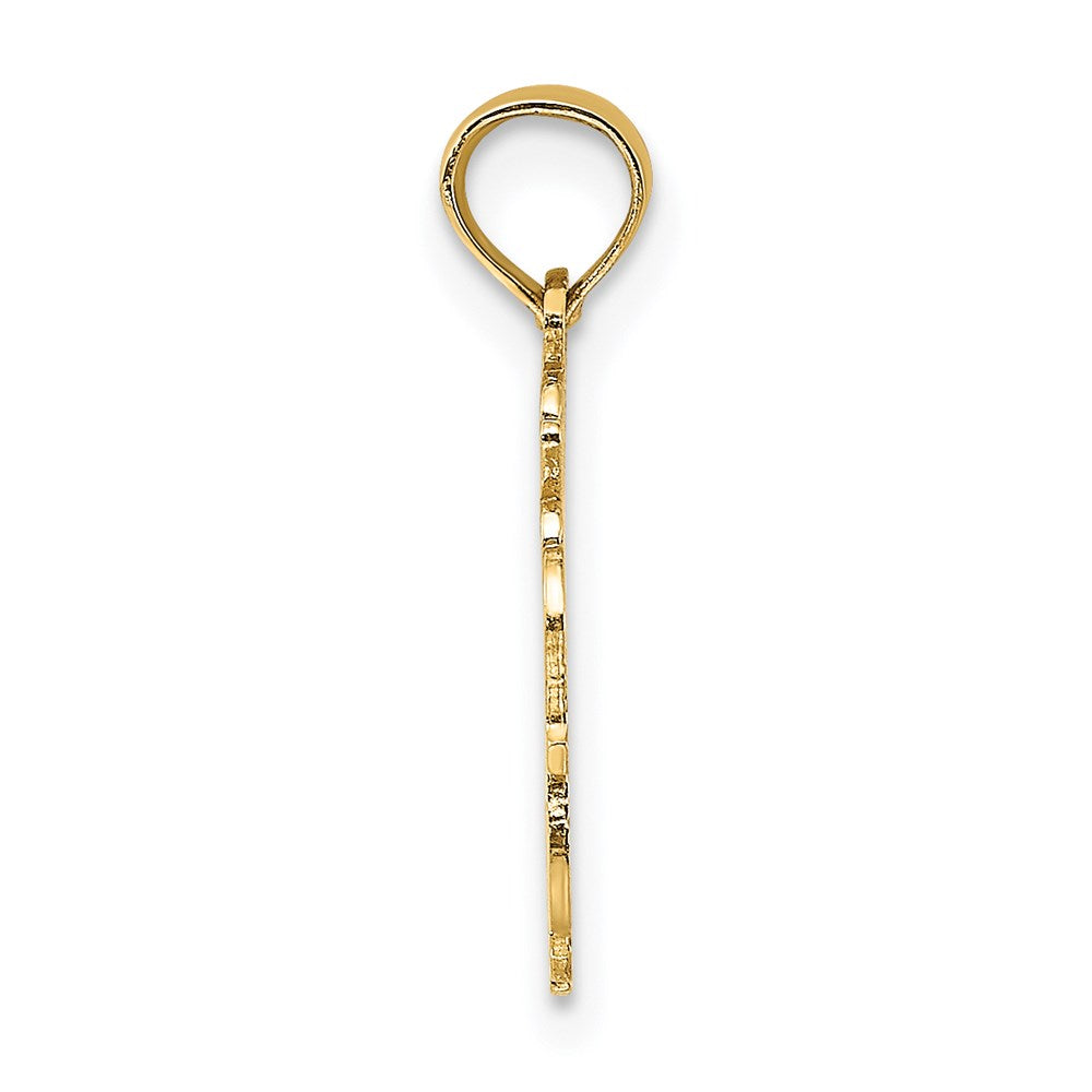 Million Charms 14K Yellow Gold Themed 100% Aquarius Charm